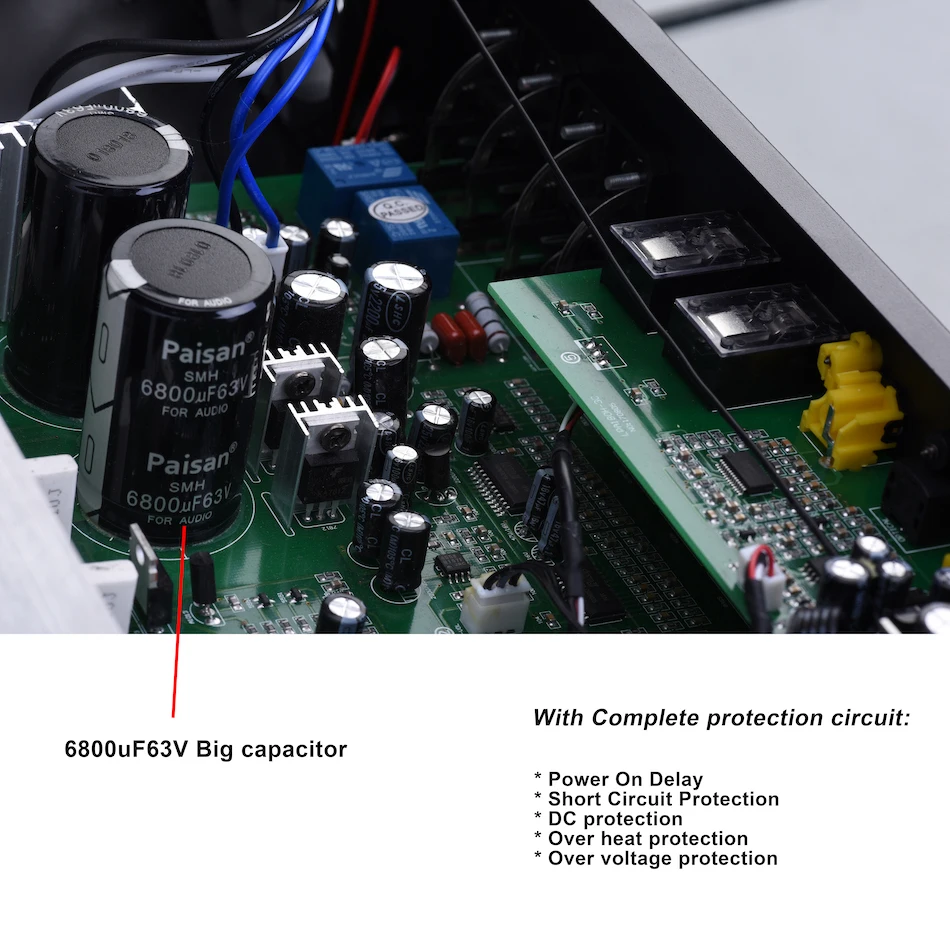 2 CH 240 Вт на 4 Ом класс AB домашний усилитель мощности Bluetooth USB коаксиальный Оптический караоке Домашний кинотеатр усилитель Tulun Play