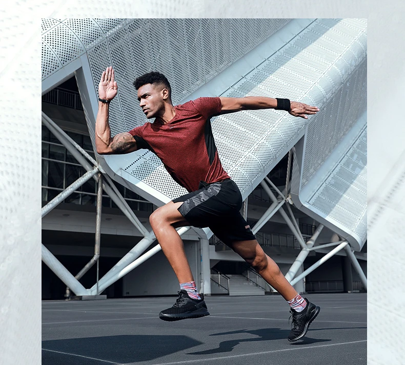 KELME Мужская футболка с коротким рукавом Survete, мужская спортивная футболка для бега, быстросохнущая футболка для баскетбольных тренировок, мужская спортивная одежда 3981001