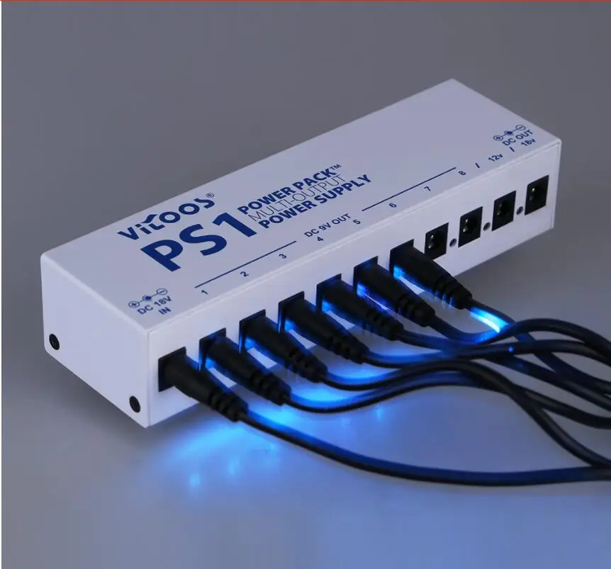 Vitoos гитарный эффект педали источник питания десять изолированных выходов (8