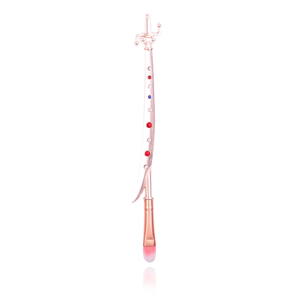 concealer brush Классические аниме Сейлор Мун кисти для макияжа с металлической ручкой основа для макияжа пудра Румяна размазывание шейдер многофункциональная кисть инструмент для красоты - Handle Color: concealer brush