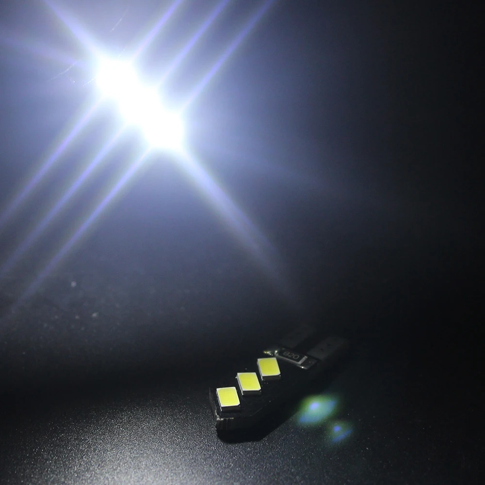 50X W5W Canbus 12 В 1 5 Вт T10 5730 6 SMD светодиодные лампы Автомобильный прибор для чтения