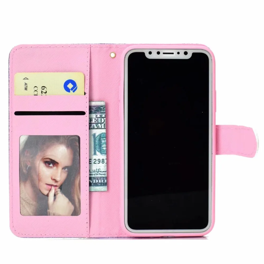 Fashion Shiny glitter wallet PU Leather Card Phone case For iPhone 6 6s 7 8 Plus X Flip Cover Pouch Slot Protective shell Funda | Мобильные