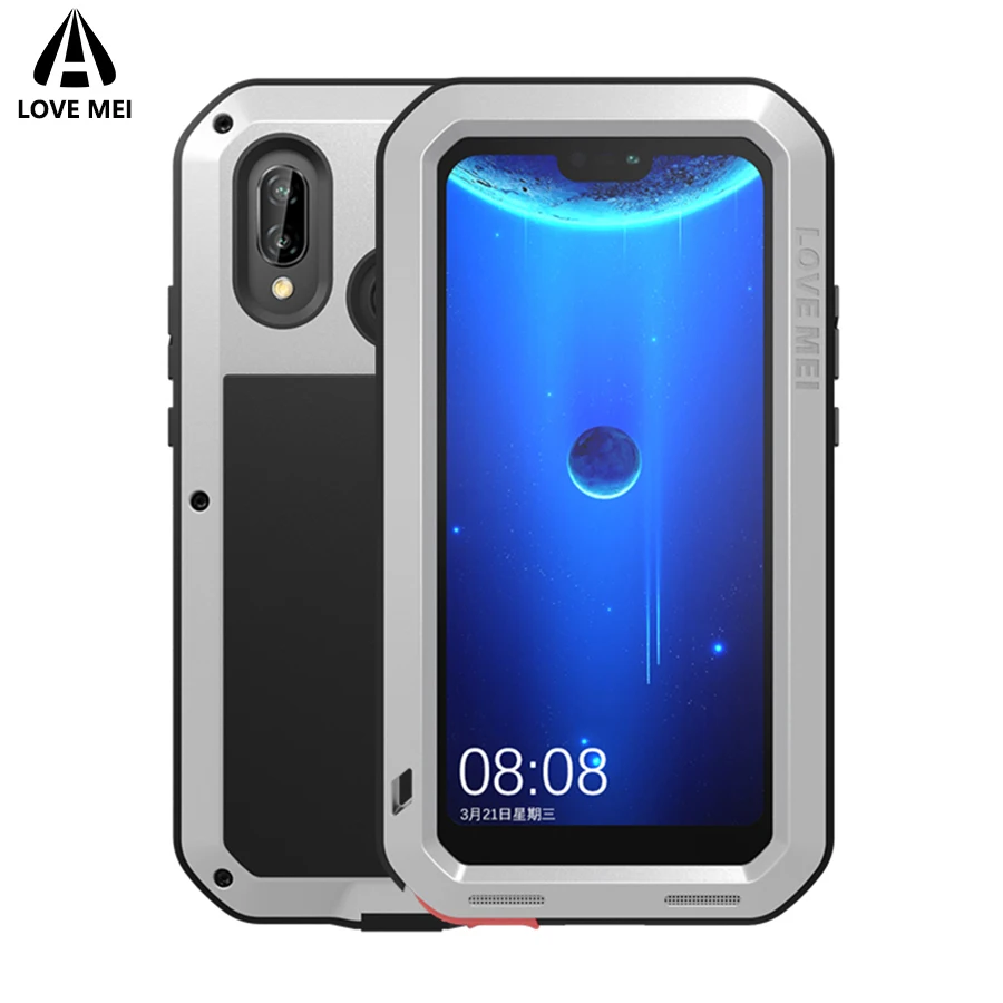 P20 lite оригинальный LOVE MEI Gorilla стеклянный бронированный металлический