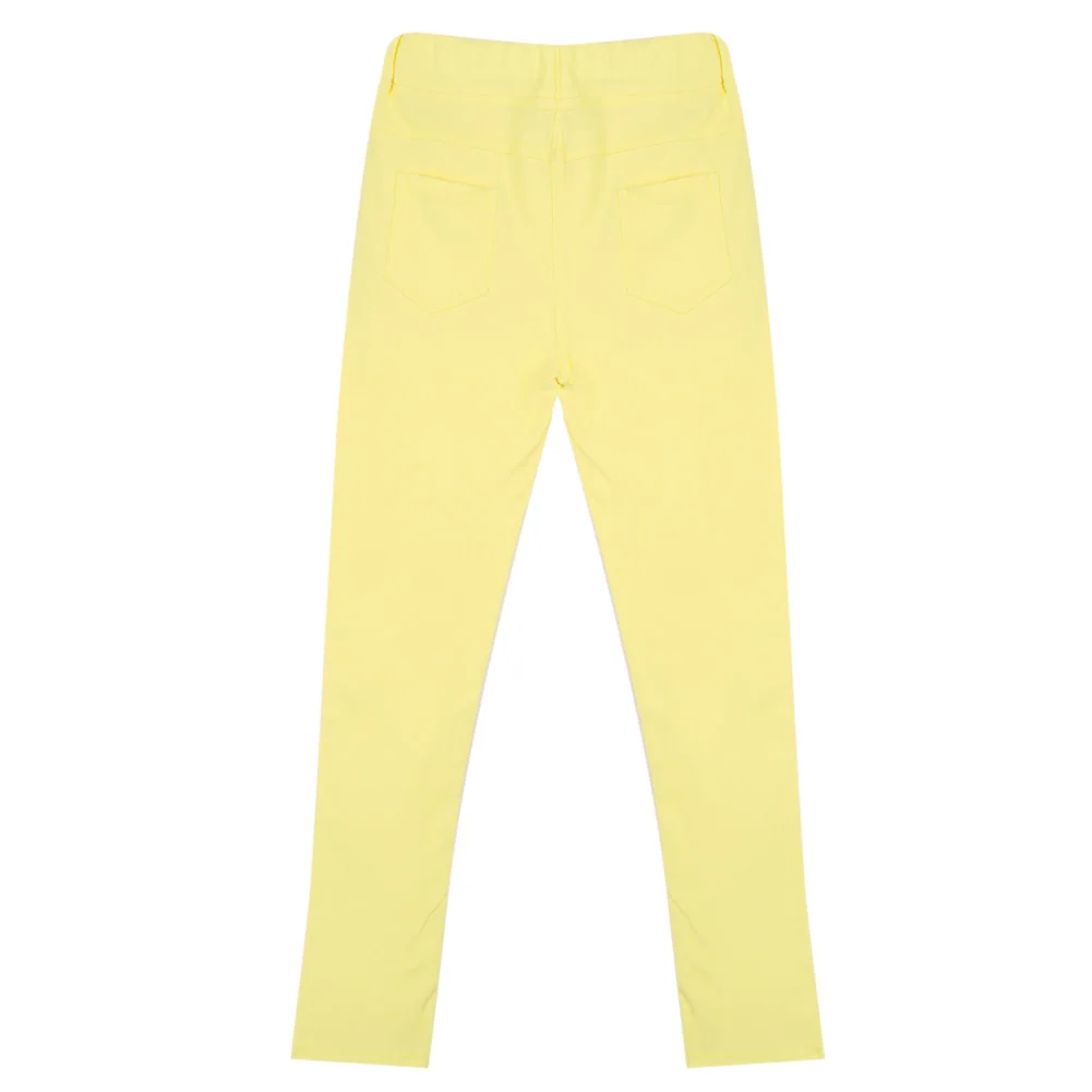 Весенне-осенние штаны для маленьких девочек брюки Узкие эластичные мягкие