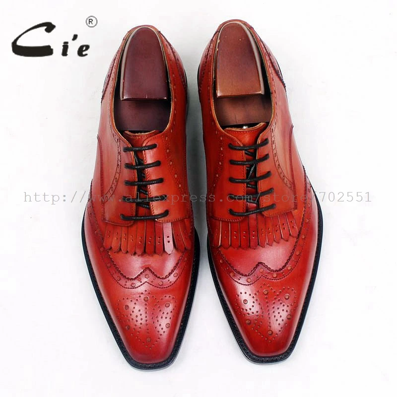 Cie квадратный носок медальон кисточки оранжевый коричневый 100% натуральная