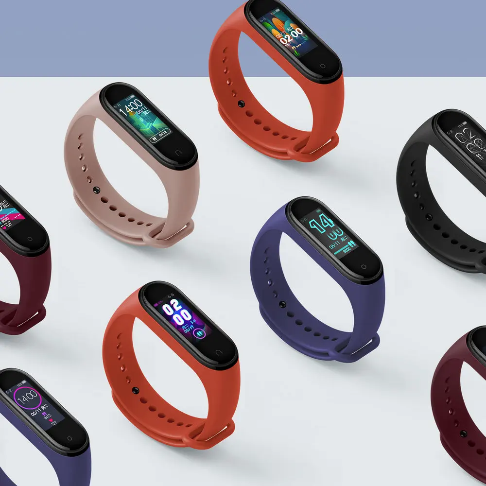 Оригинал 2019 новейший Xiaomi mi Band 4 Smart band браслет сердечного ритма фитнес 135 мАч