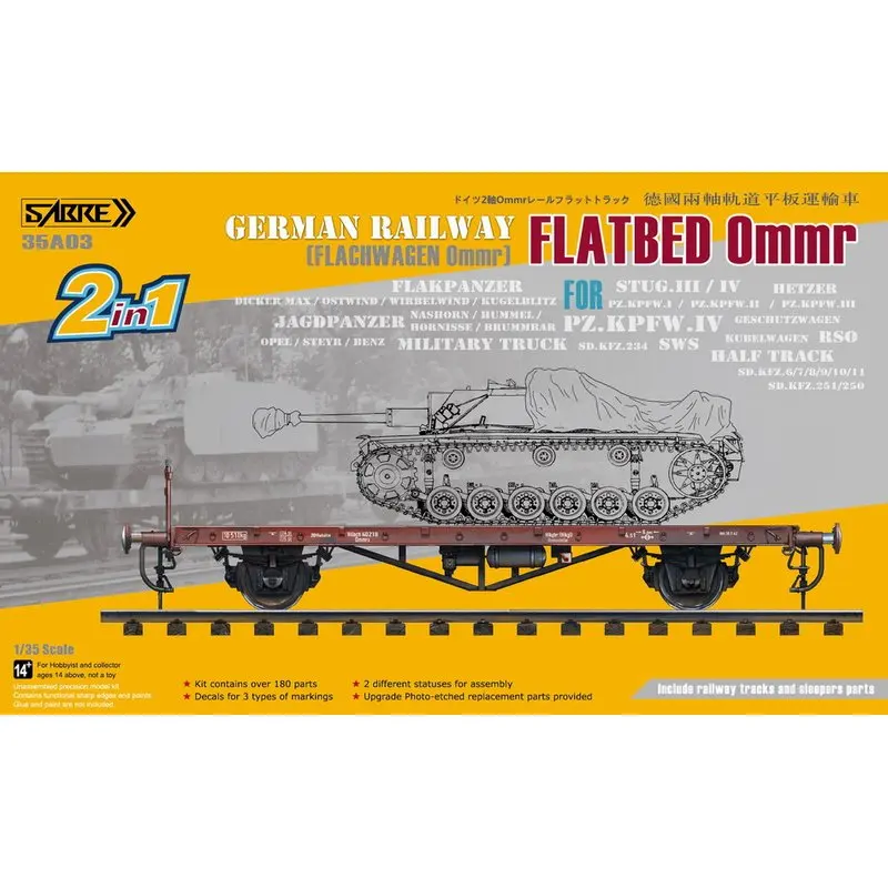 Комплект моделей SABRE 35A03 1/35 немецкая железная дорога|Наборы для сборки моделей| |
