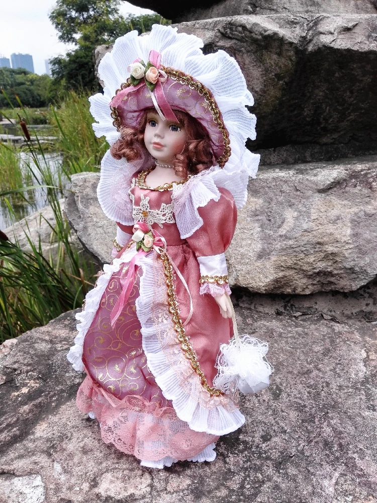 41 см Русский Фарфор Кукла Девочка 16 дюйм(ов) Реалистичные Керамика Детские