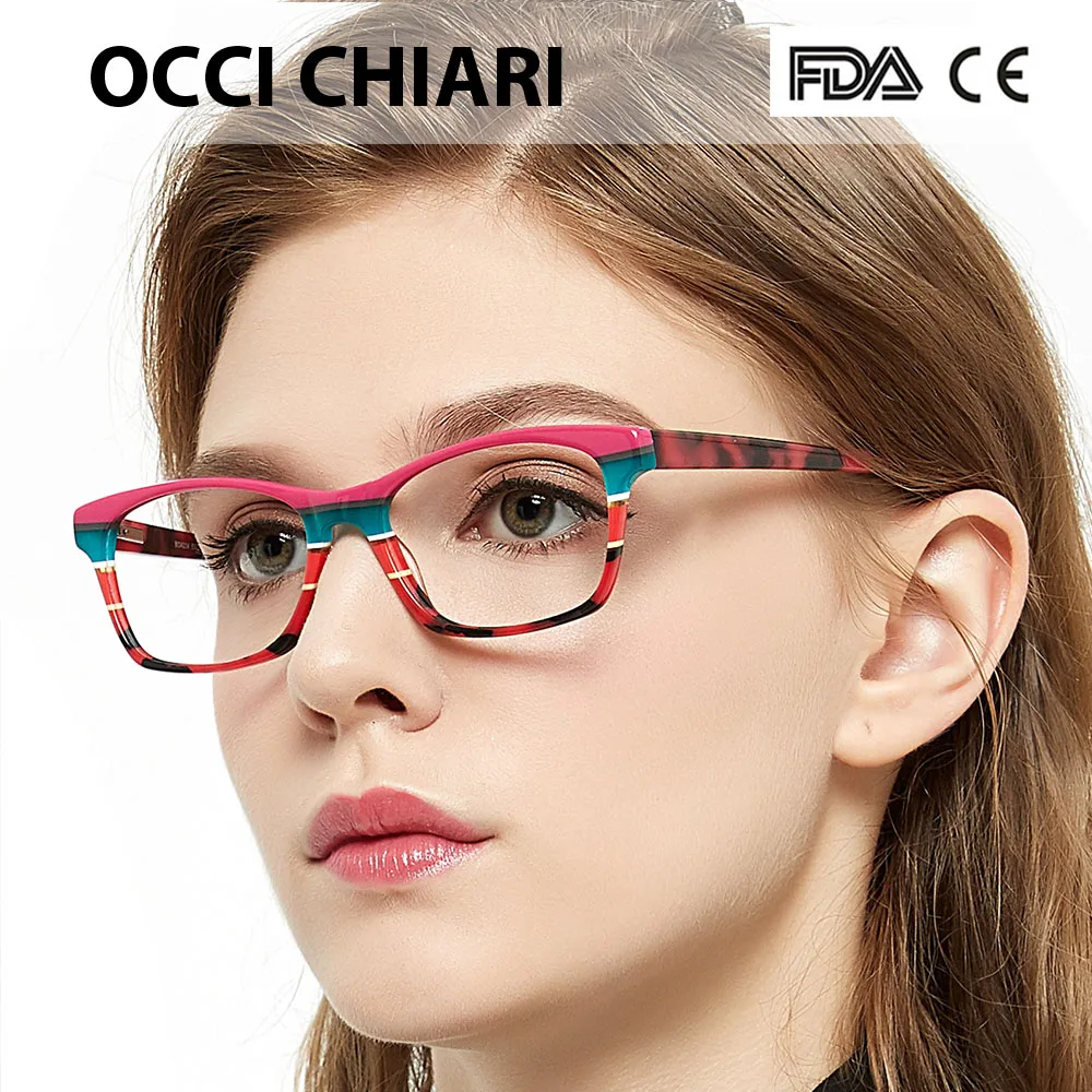 Фото OCCI CHIARI ручной работы итальянское мастерство рецептурные линзы медицинские стандартные прозрачные оправы для очков CEREA №3