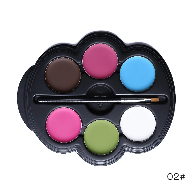 Popfeel брендовая Радужная краска для тела цветная неоновая УФ-краска лица Палитра