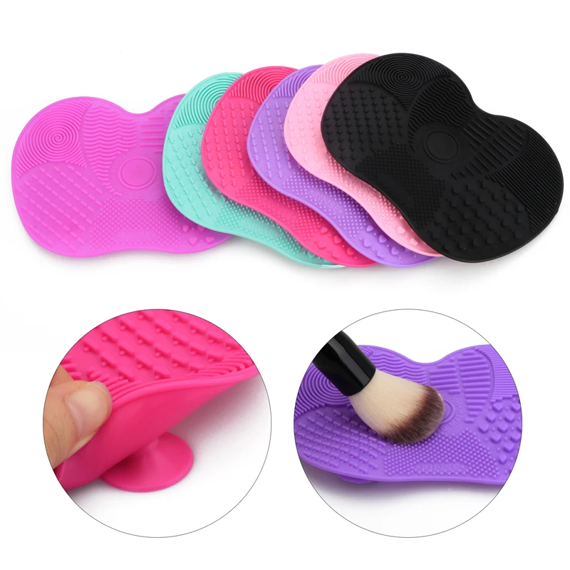 Silicone brush cleaner mat cosmetic make up washing tool foundation makeup brushes cleaning scrubbe Board | Красота и здоровье