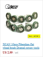 XCAN 10 шт нержавеющая сталь/нейлон/Латунь Карандаш колеса кисти 3,0 мм хвостовик для вращающихся инструментов dremel