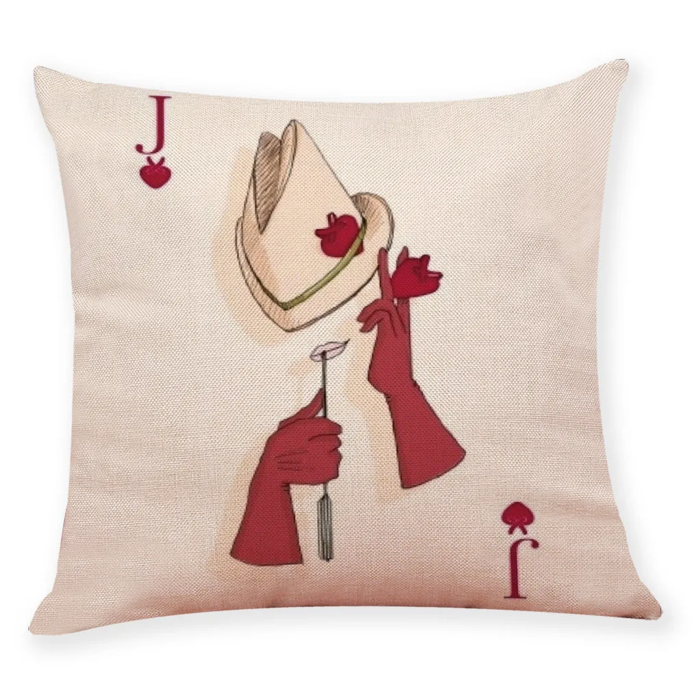 Ouneed наволочка с рисунком игральных карт Чехлы для подушек поясные чехлы на