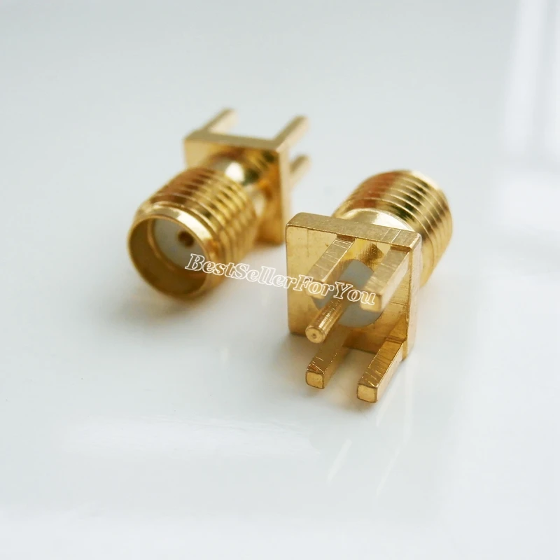 10 шт. гнездовой разъем SMA 0 62 ''гнездо PCB кронштейн для пайки RF Соединительный