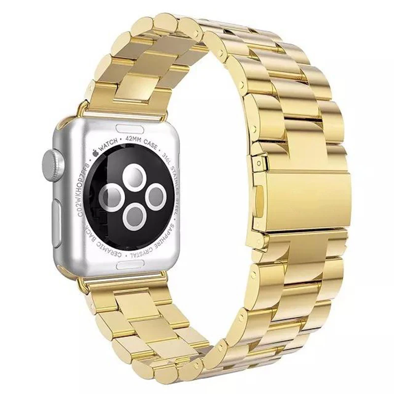 URVOI band for apple watch series 1 2 3 wrist stainless steel link bracelet 6 colors new color colorful design with adapter 3842 | Наручные