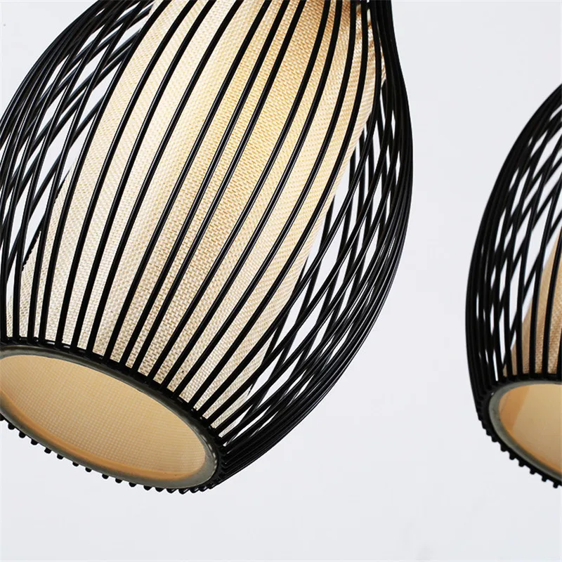 Подвесная лампа в стиле ретро для ресторана 3 лампы модная индивидуальная