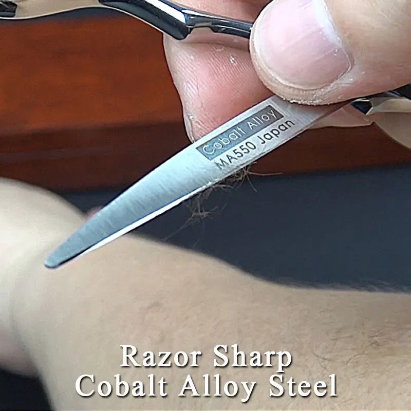 Японские Профессиональные Парикмахерские ножницы VG10 из кобальтового сплава для