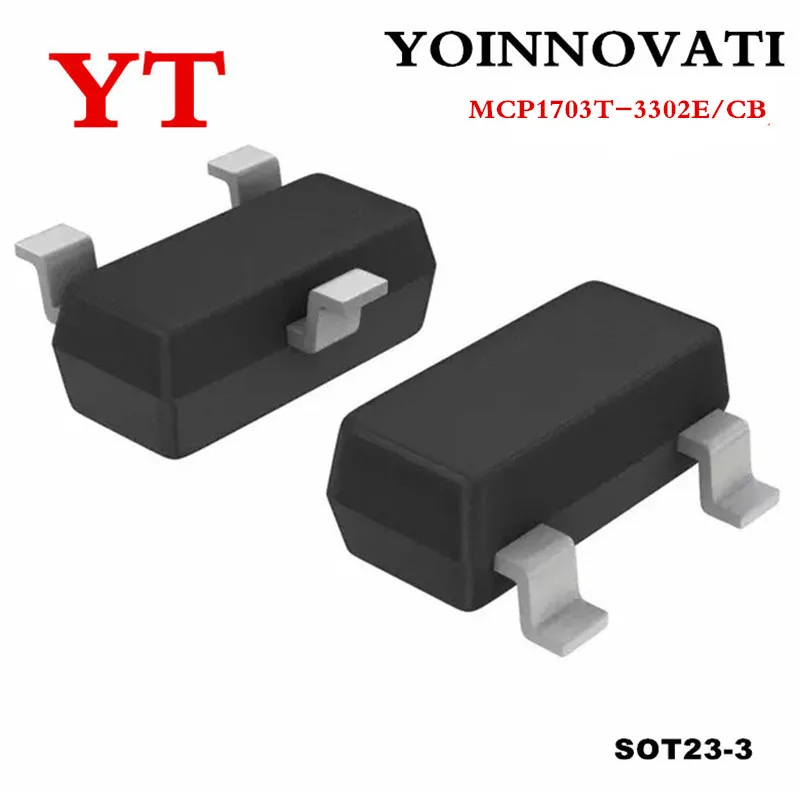 

50pcs/lot MCP1703 3.3V SOT-23 MCP1703T-3302E/CB original Best quality