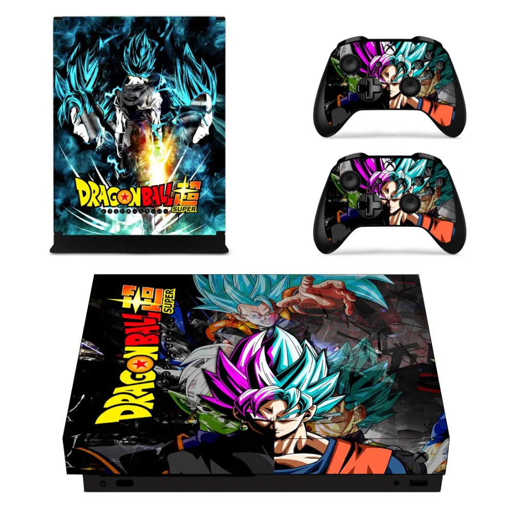 Dragon Ball Super Goku Faceplates Skin Console & Controller Decal Stickers for Xbox One X + Sticker | Электроника