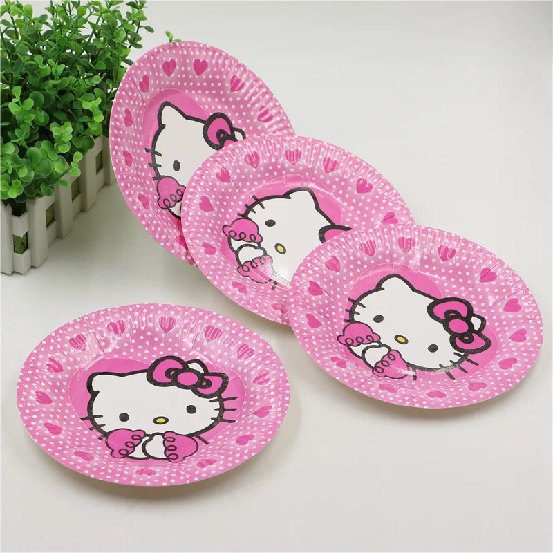 81 шт./компл. мультфильм Hello Kitty тематических вечеринок украшения Наборы