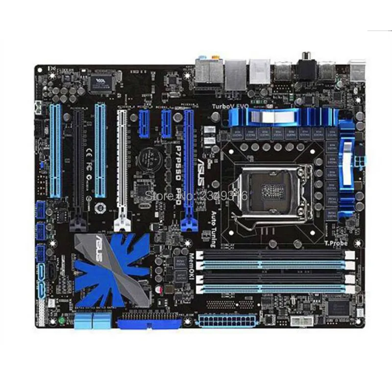 Для Asus P7P55D PRO настольная материнская плата P55 розетка LGA 1156 i3 i5 i7 DDR3 16G ATX оригинальная б/у материнская плата