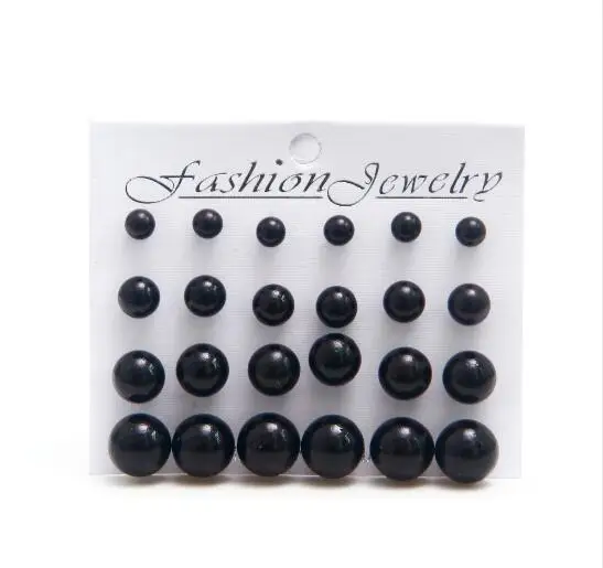 Комплект сережек для женщин с имитацией жемчуга набор аксессуары пирсинга серег