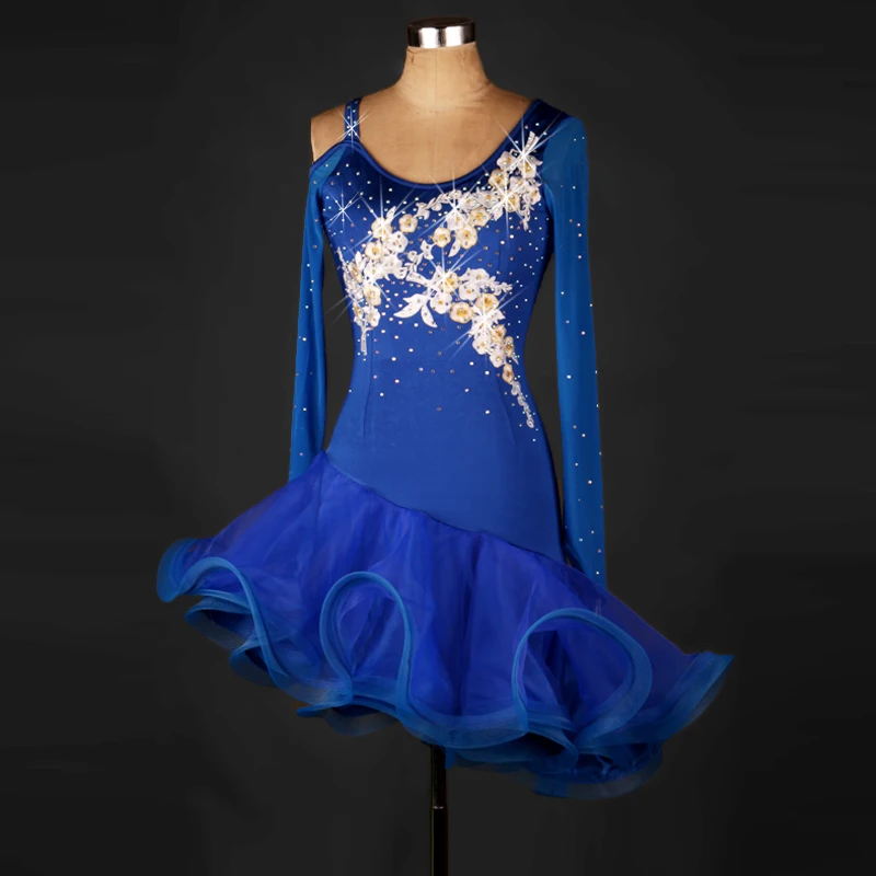 

2018 New Women Latin Dance Dress Women Ballroom Dancing Dresses Latin Dance Costume Latin Dresses Tango Dress Samba top Skirts