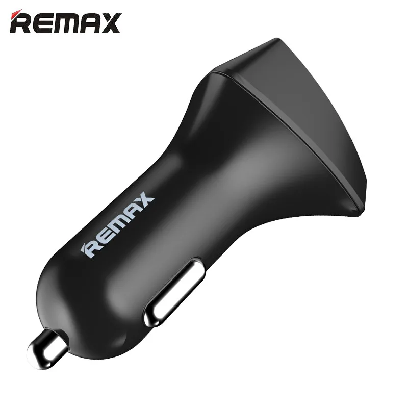 Автомобильное зарядное устройство remax с двумя USB, 5 В, 3,4 А, умное автомобильное зарядное устройство, быстрая зарядка, цифровой светодиодный дисплей для телефонов iPhone, samsung