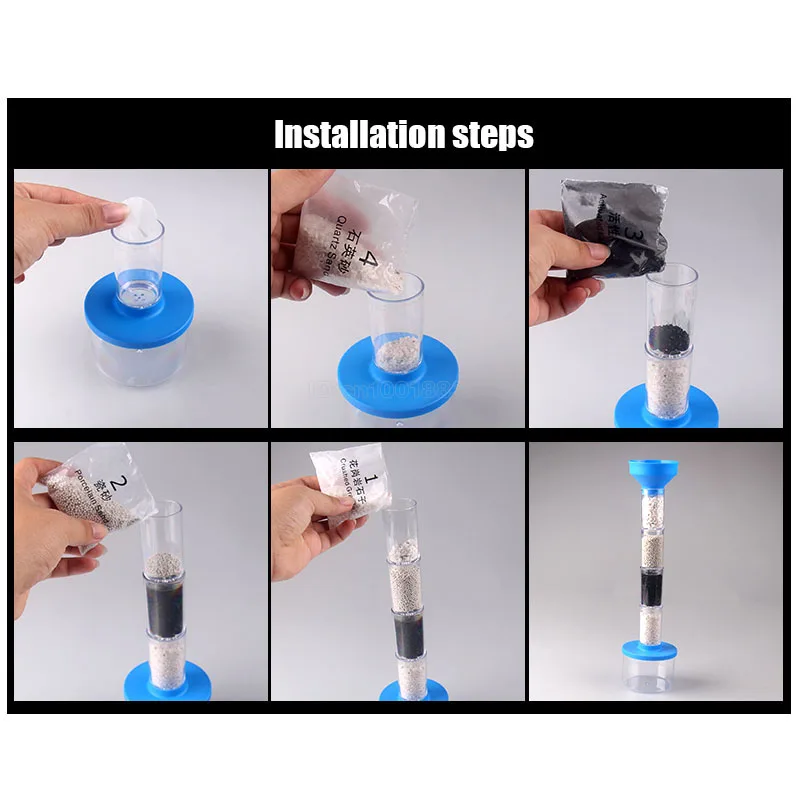 Новый набор для очистки воды DIY science eduction зеленый фильтр Детские