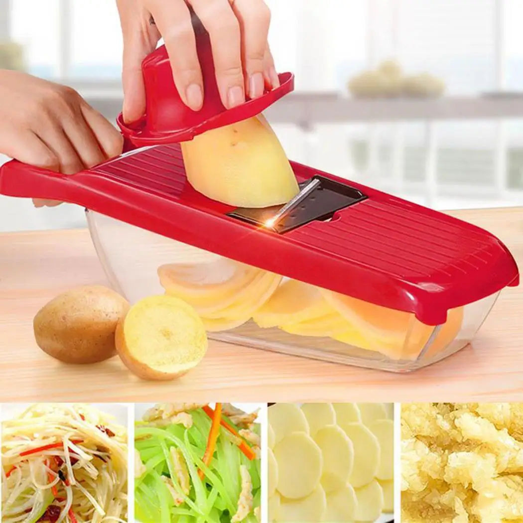 Домашний кухонный многофункциональный регулируемый Овощной фруктовый слайсер
