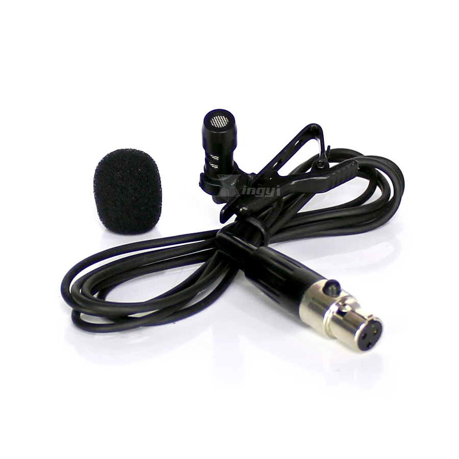 4 шт. мини XLR 3 Pin TA3F зажим для галстука воротник отворот микрофон конденсатор Lavalier