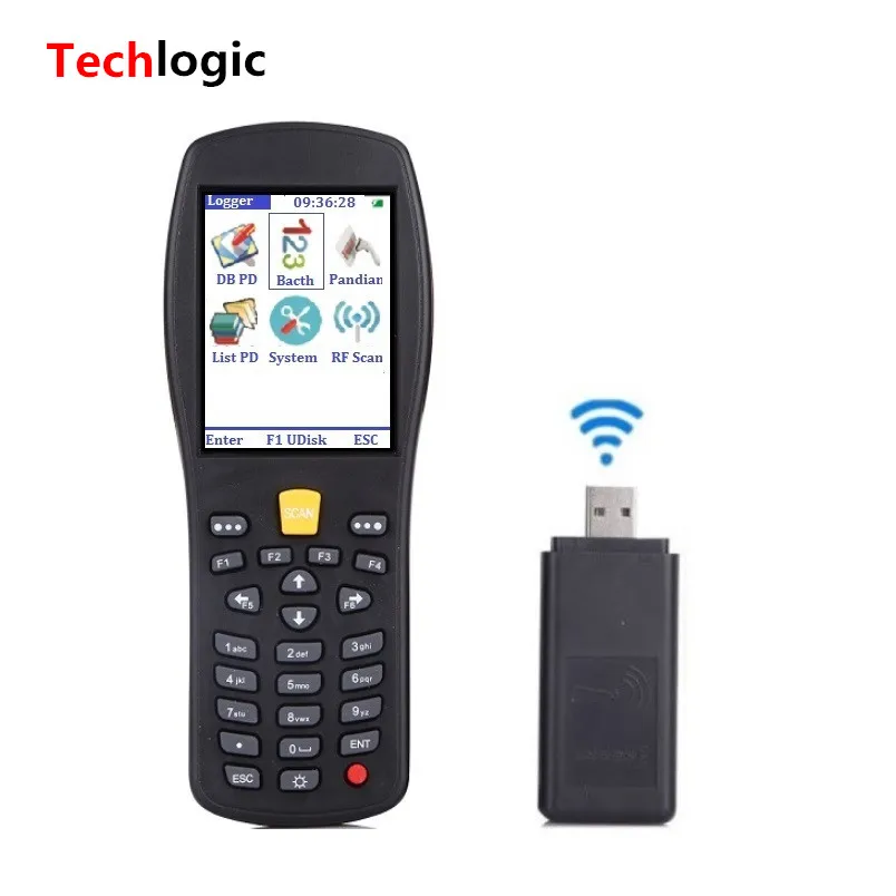 Techlogic X7 беспроводной лазерный сканер штрих кодов ручной считыватель PDA для
