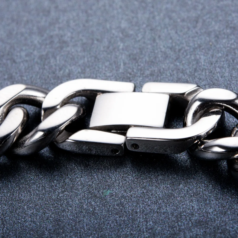 Цепочка Из Нержавеющей Стали с красными звеньями для предупреждения о