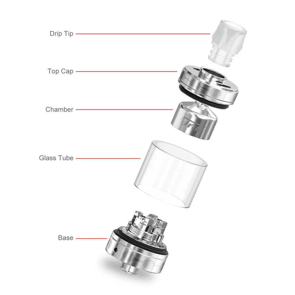 Ehpro True MTL RTA распылитель 510 резьба Регулируемая 2 0 мл 3 DIY одна катушка регулируемый