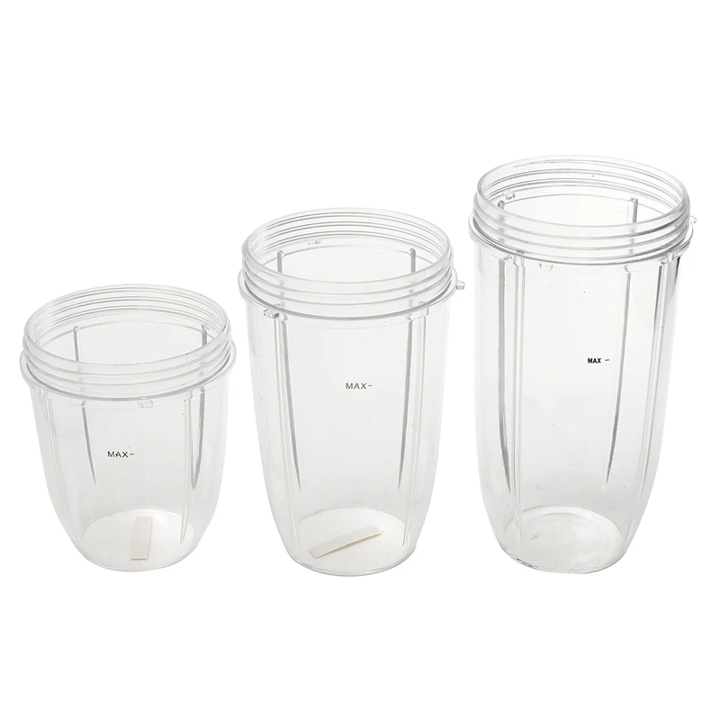 3pcs replacement cups 32 oz colossal 24 oz tall 18oz small cup3 lids for nutribullet fruit juicer parts kitchen appliance b free global shipping