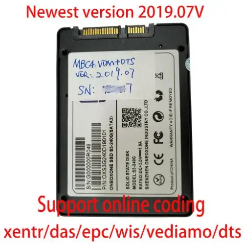 SSD soft for C4 12/2019V новые полным программным обеспечением для MB STAR C4/C5/C3 SSD/HDD версии программного обеспечения-12 подходят для большинства ноутбуков D630/CF-19/EVG7/x200 - Цвет: SSD soft for C4