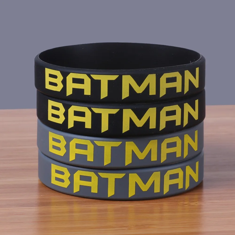 Силиконовые браслеты с принтом Batman высококачественные силиконовые Bileklik