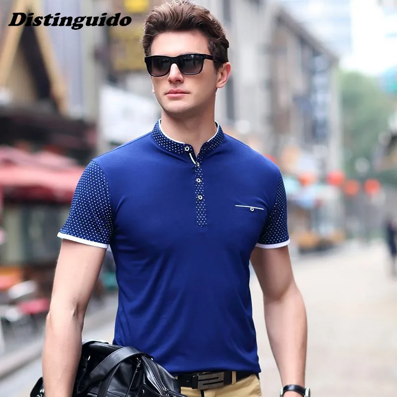 Летняя Новинка 2017 г. Для мужчин Мужские Поло рубашка хлопок короткий рукав в