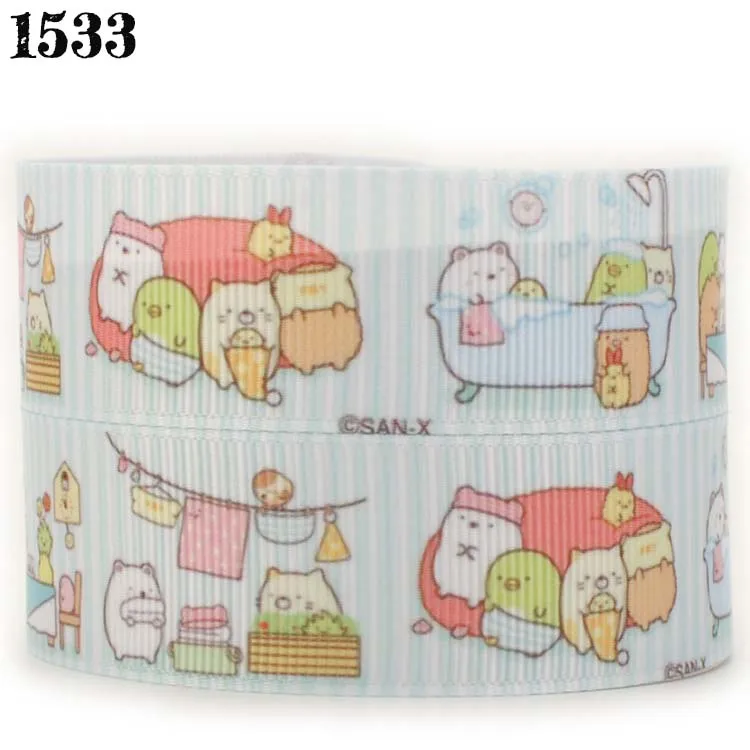 hot sales 10yards 7/8&quot 22mm sumikko gurashi ribbon printed grograin Free shipping | Дом и сад