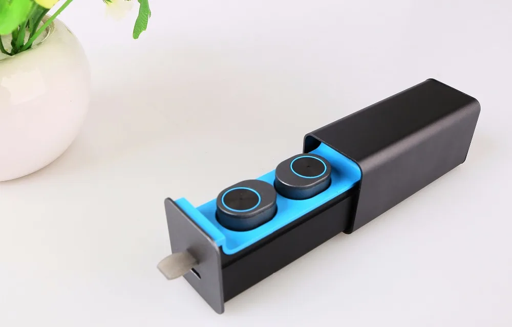 Мини Беспроводной наушники TWS Bluetooth наушники V4.1 гарнитура с переносной заряжающий чехол+ зарядка через usb кабель