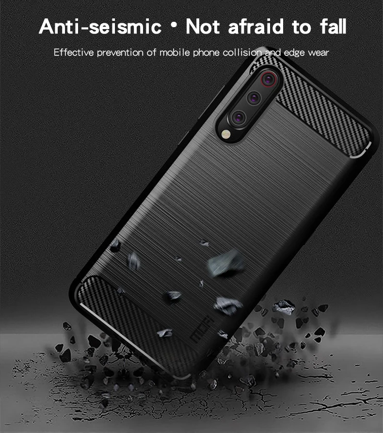 Чехол MOFi из углеродного волокна для Xiaomi Mi 9 тяжелый ударопрочный чехол накладка Se