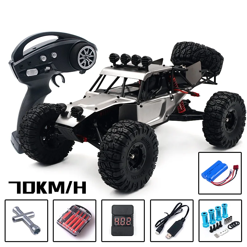 Brushless original Радиоуправляемый автомобиль 2,4G 4CH Rock Crawlers, вождение автомобиля, Бигфут, автомобиль с дистанционным управлением, модель автомобиля, внедорожный автомобиль, игрушка wltoys traxxas RC drift - Цвет: Brushless original