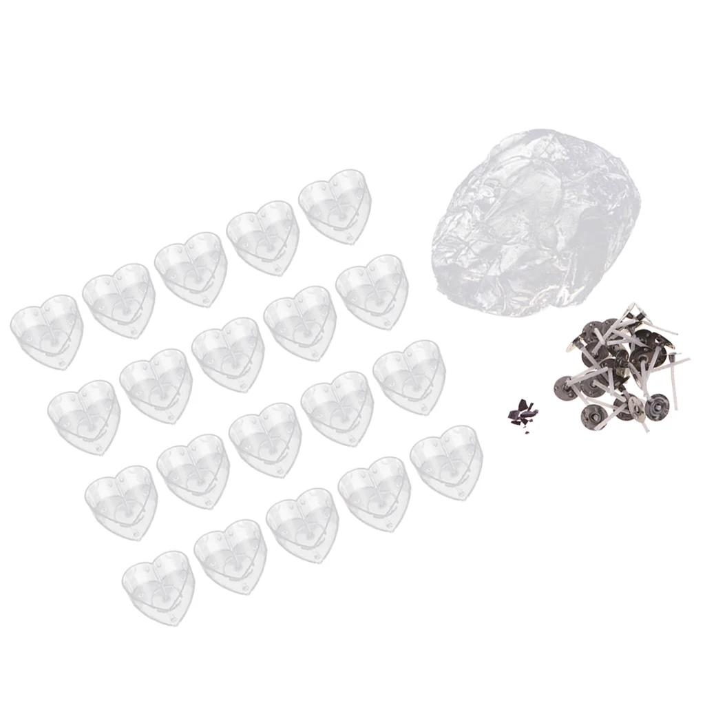 1 Набор принадлежностей для изготовления свечей коробка в форме сердца/Чехол