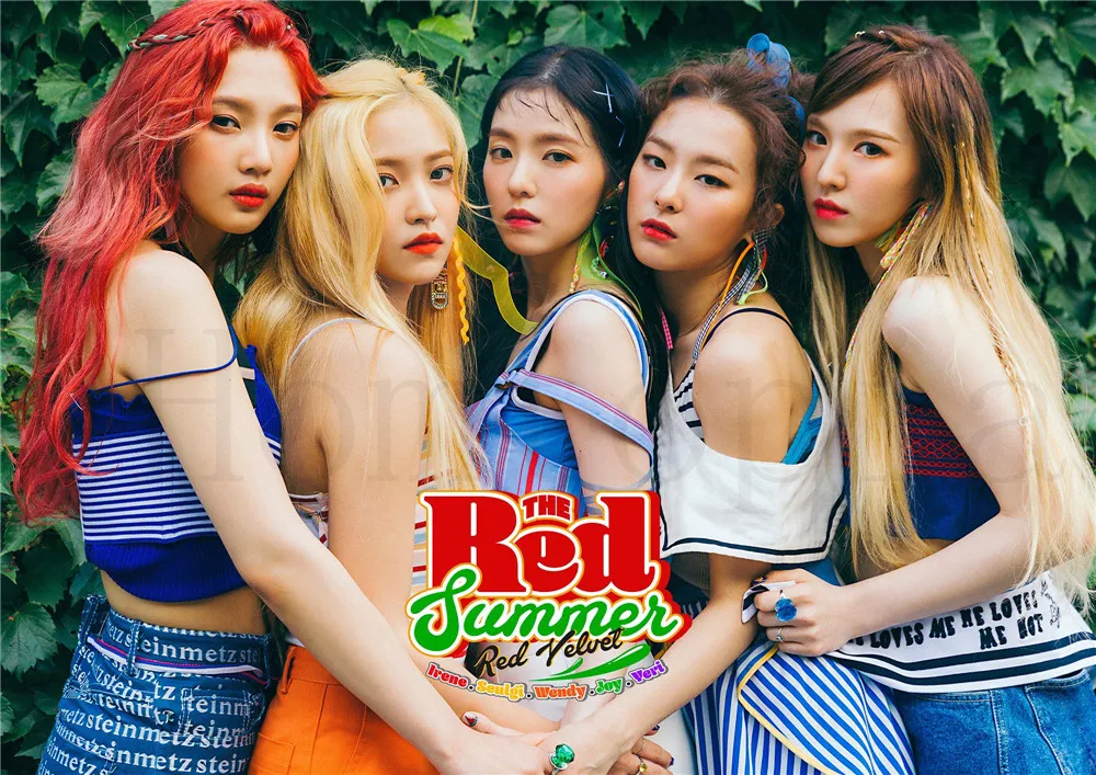 Red Velvet K-Pop Music Wall Stickers: High-Quality White Coated Paper Prints for Clear Image Home Decoration in Livingroom, Bedroom, or Bar image 4