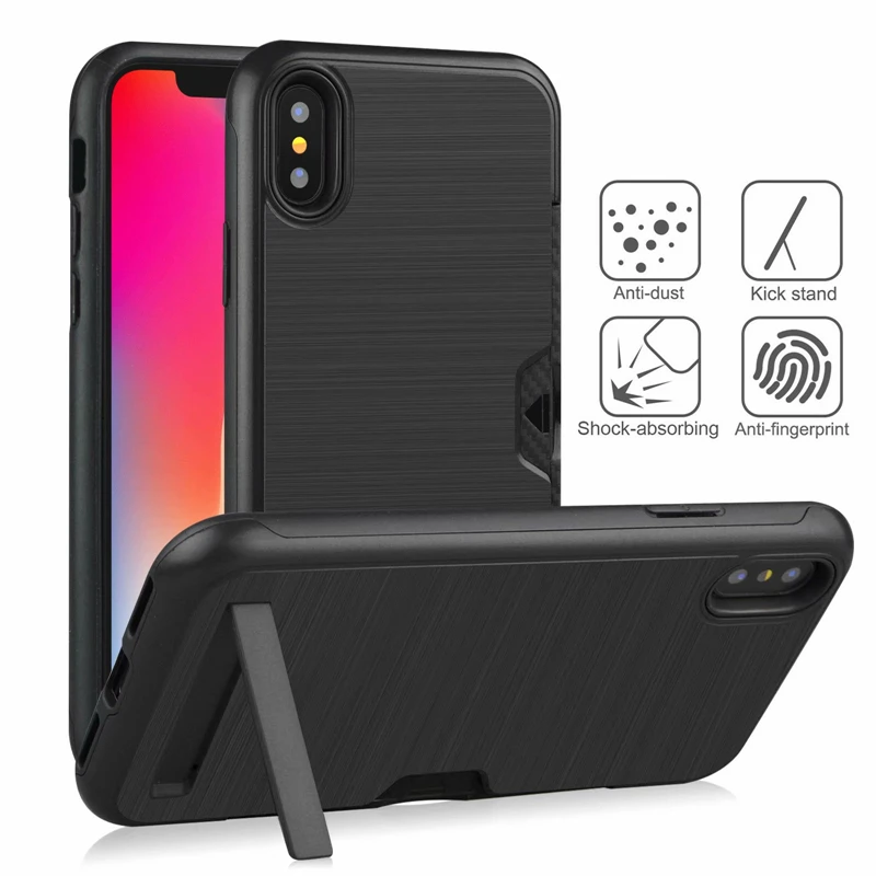 Чехол для iPhone X XS Max XR роскошный армированный силиконовый гибридный
