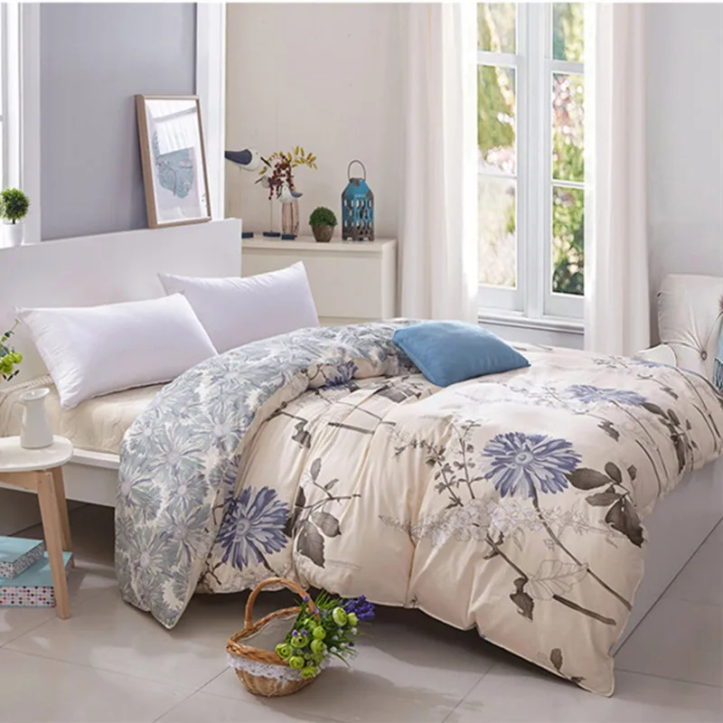Тёмно-синий Модный Синий пододеяльник с Фламинго 1 шт. пододеяльник для домашней кровати мягкий материал постельных принадлежностей 150x200 см/180x220 см/200x230 см/220x240 см - Цвет: Тёмно-синий