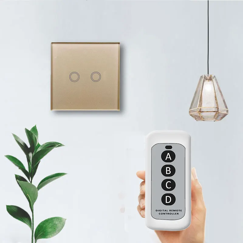 Настенный выключатель света стандарт ЕС беспроводной сенсорный контроллер для светильник лампы настенный