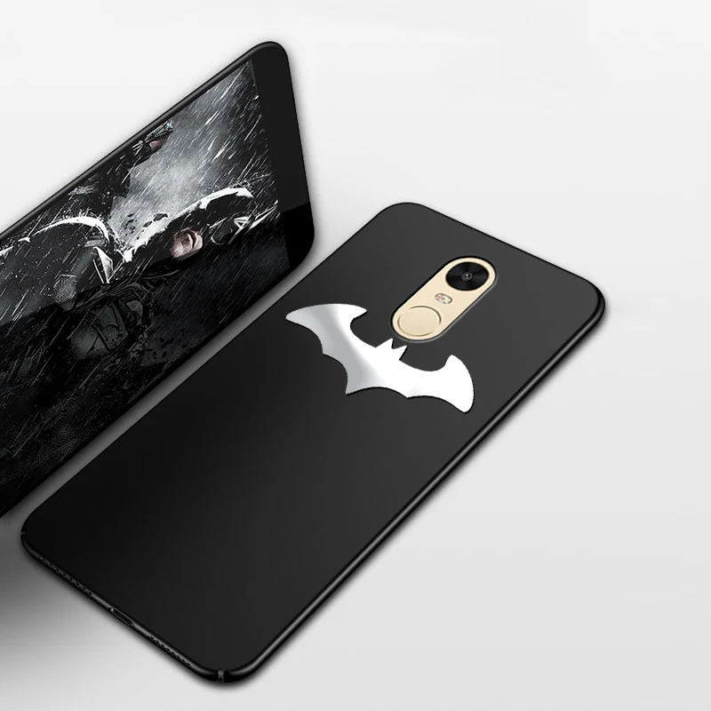 Жесткий ПК чехол Roc Joan Batman для Xiaomi Redmi Note 8 Pro 7 7A K20 4X 4 5 Plus 6 6A 5A S2 Go Матовый