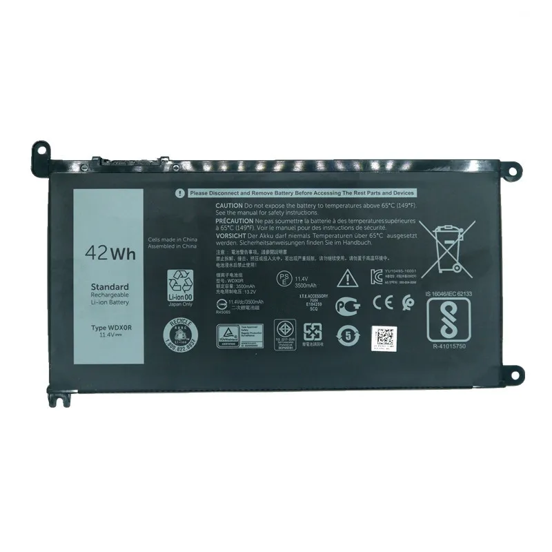 JPYUASA 11 4 V 42Wh оригинальный WDX0R ноутбук Батарея для Dell Inspiron 13 7368 14 7460 15 7560 17 5765 5767 5770 3CRH3