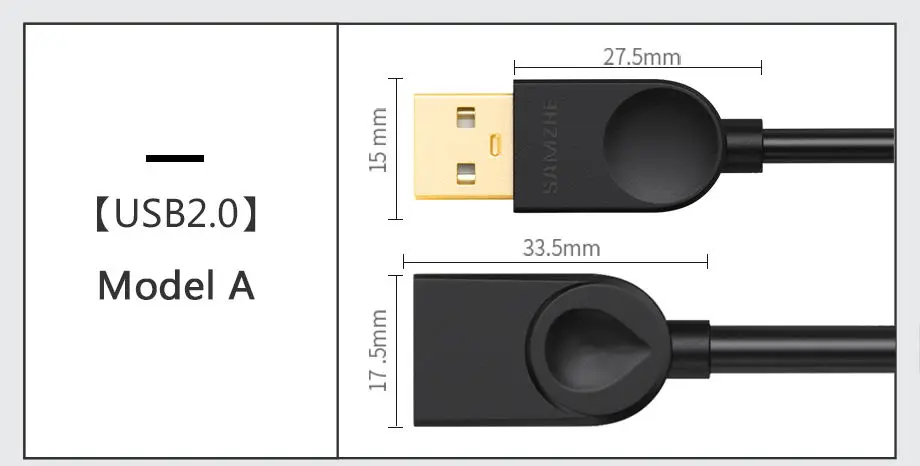 SAMZHE удлинитель USB 3,0/2,0 плоский Удлинительный Кабель AM/AF 0,5 m/1 m/1,5 m/2 m/3 m для PC tv PS4 компьютерный удлинитель для ноутбука